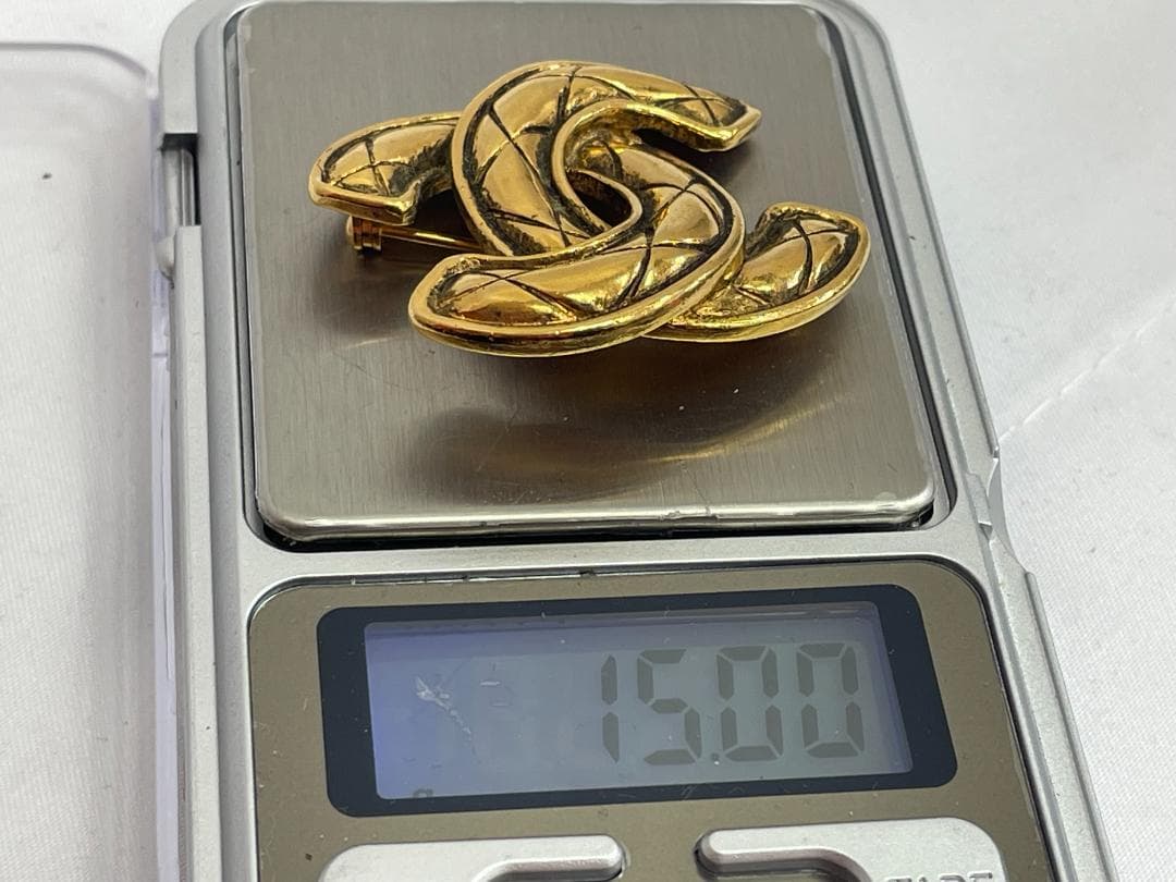 美品 CHANEL シャネル ココマークミニブローチ ヴィンテージ ゴールド