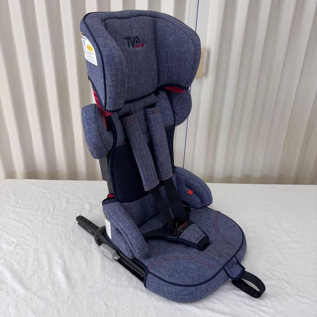 クリーニング済☆美品☆日本育児　トラベルベストEC　FIX　ISOFIX　デニム