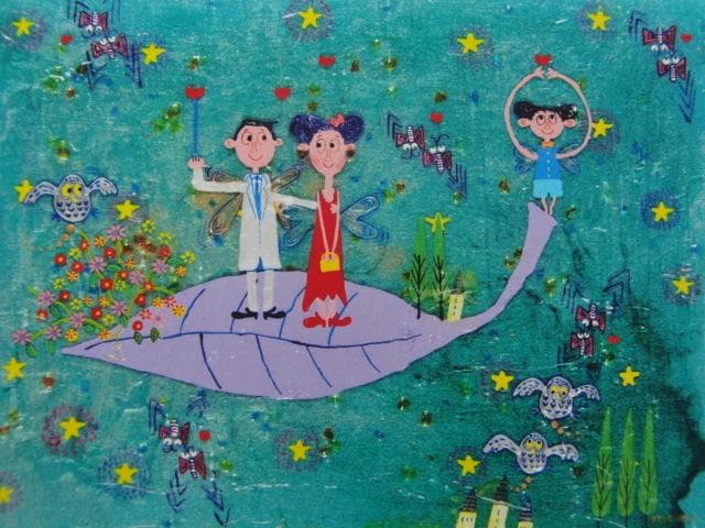 村岡顕美「夢図」、希少な額装用画集より、新品高級額装付、状態良好