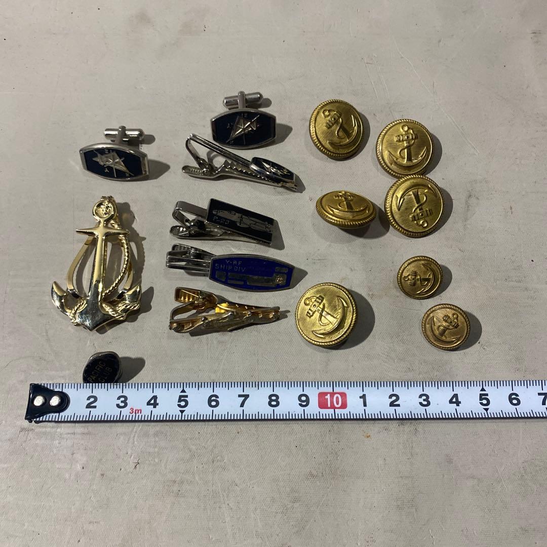 日本国海上自衛隊潜水艦退役記念品メダル カフツ タイピン　まとめ売り