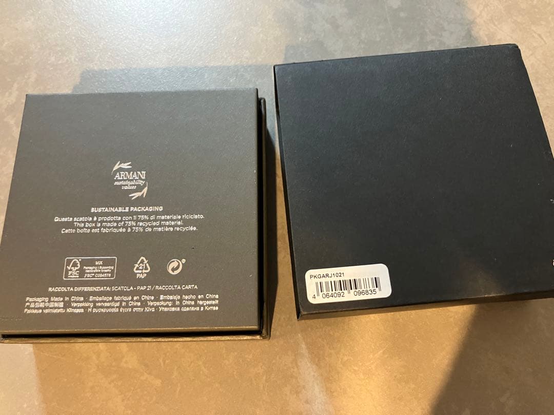 【未使用】EMPORIO ARMANI シルバーバングル