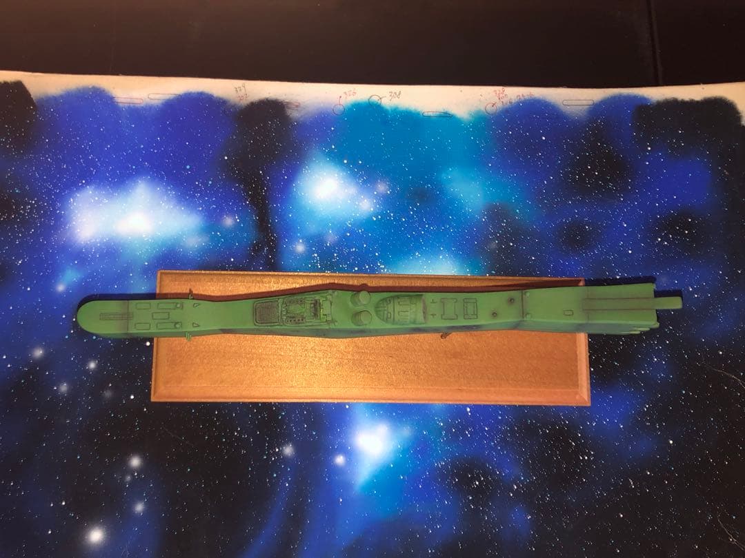 銀河英雄伝説1/3000 自由惑星同盟軍 標準型戦艦 ユリシーズ 塗装済み完成品