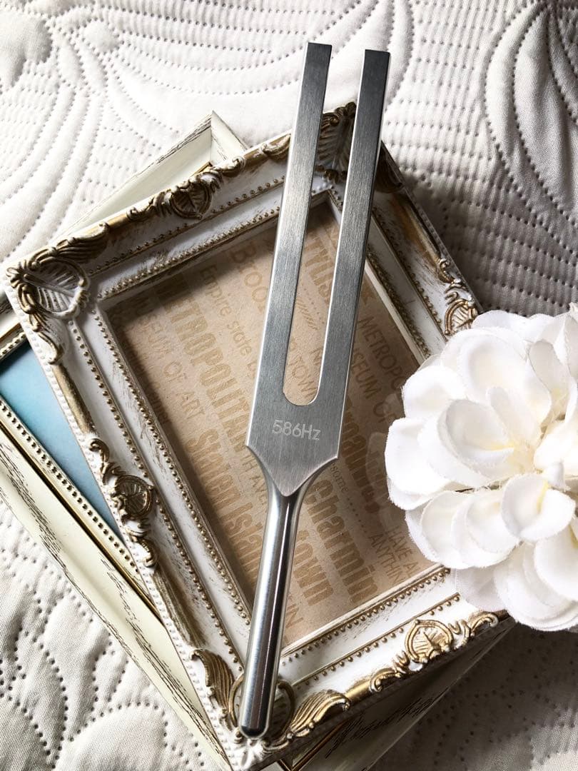 586Hz サーキュレーション　循環促進音叉　ジュラルミ製　ニチオン