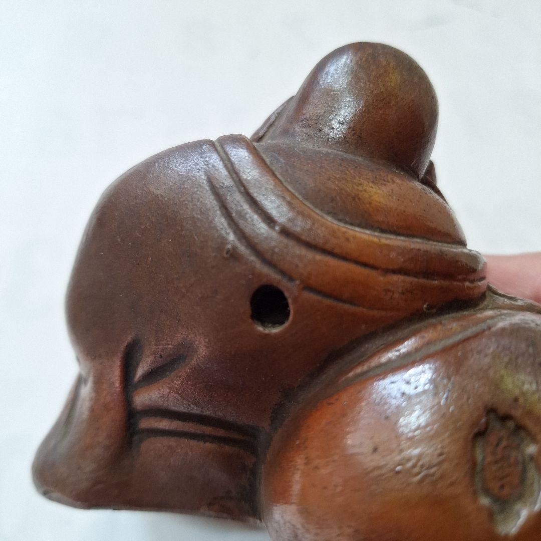 布袋様　陶器製　香炉