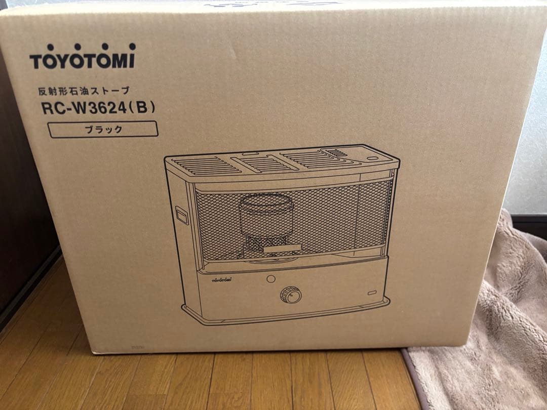 TOYOTOMI 反射形石油ストーブ RC-W3624(B) ブラック