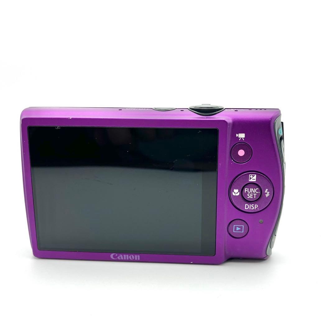 【動作品】Canon IXY 600F パープル コンデジ デジカメ 充電器付