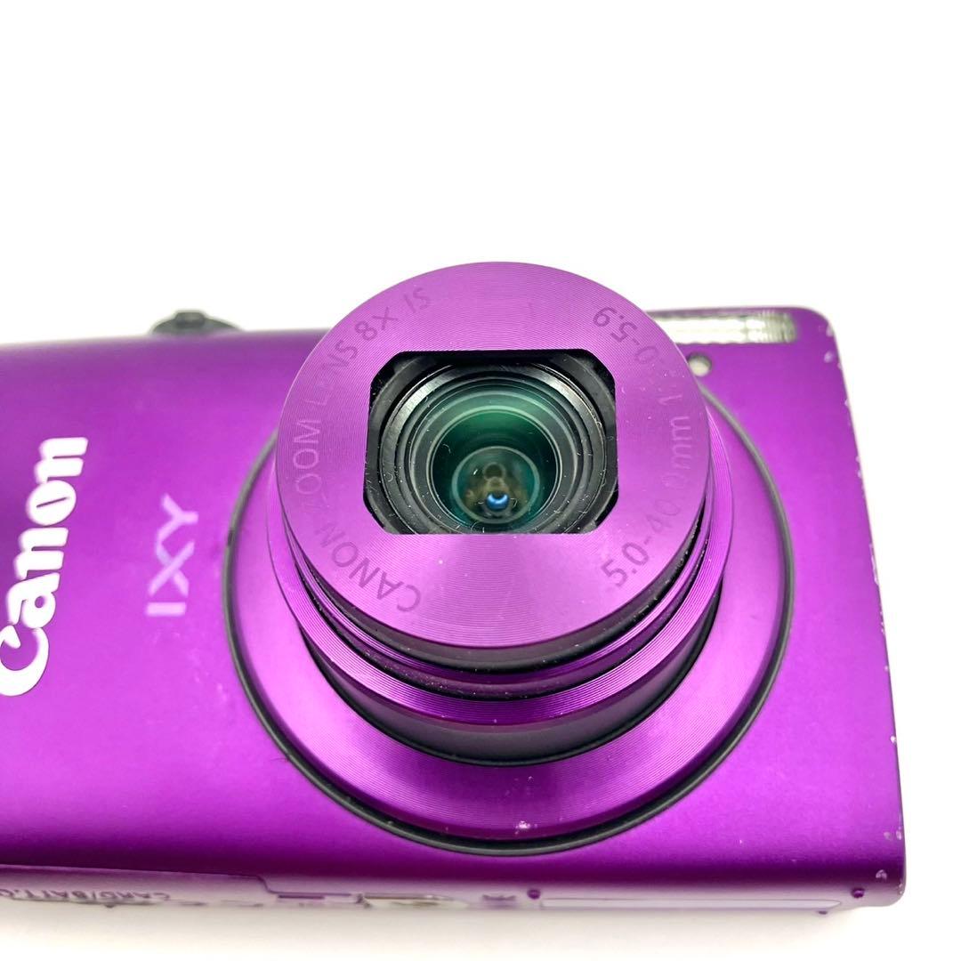 【動作品】Canon IXY 600F パープル コンデジ デジカメ 充電器付