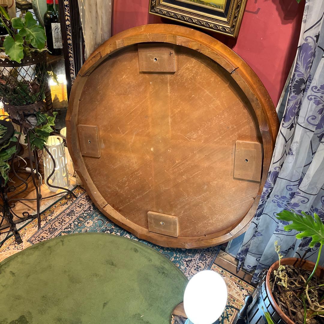 meru 引取価格　ヴィンテージ イタリアン象嵌　ラウンドテーブル