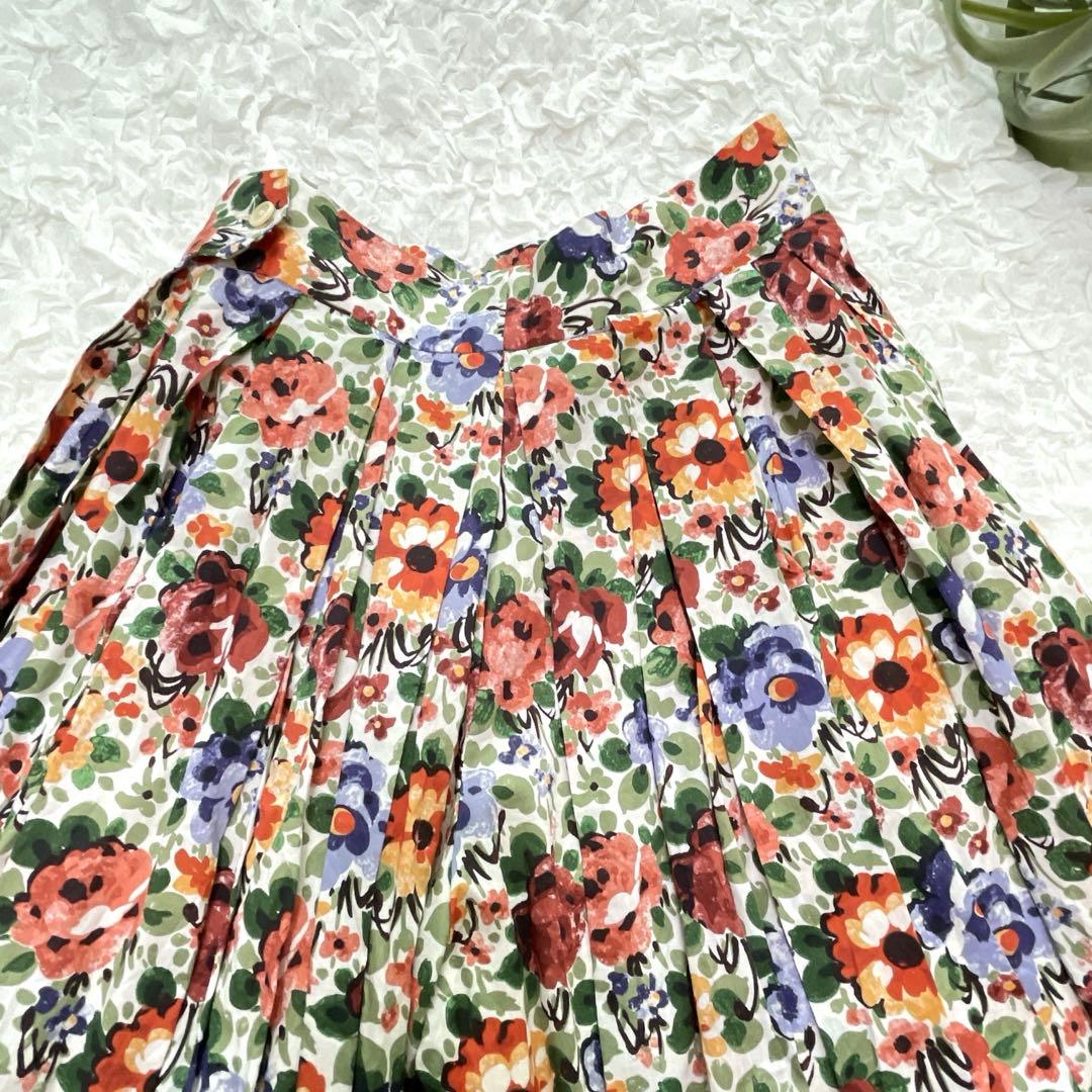 YAECA ヤエカ　リバティ タック キュロット　フローレンス　花柄　S　日本製