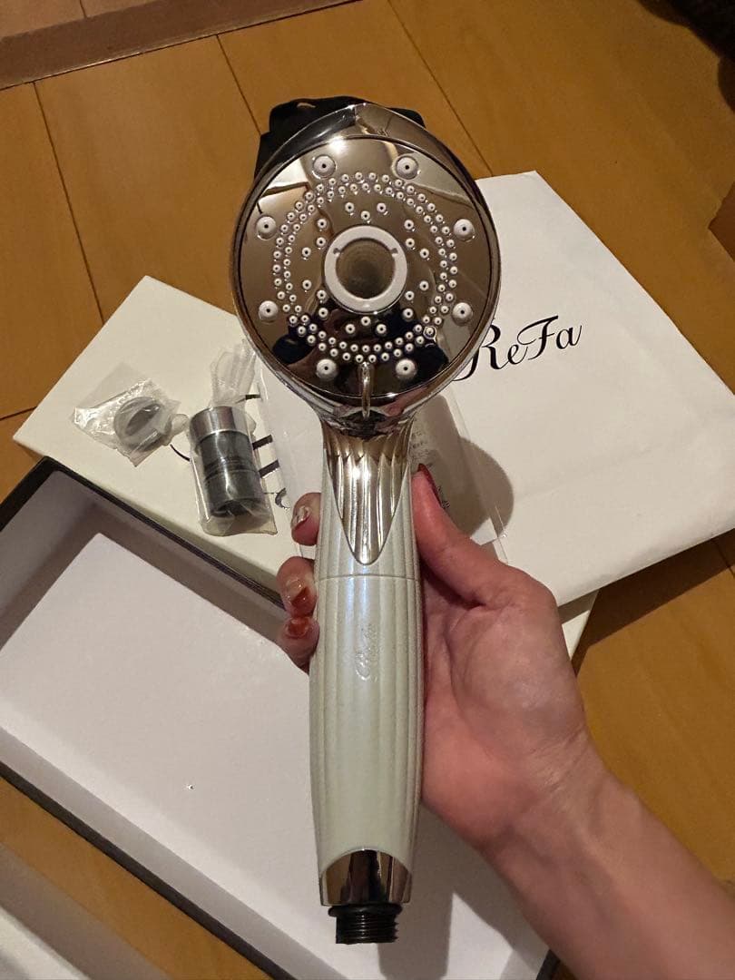 ゆうき ReFa ファインバブルピュア　シャワーヘッド　付属品一式箱付き