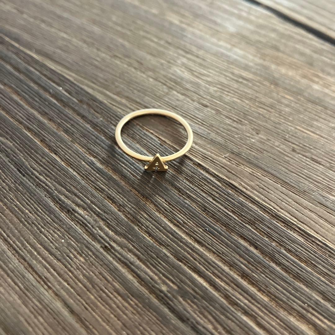 未使用　SHINZONE別注　Colour　K10 イニシャル リング　5号