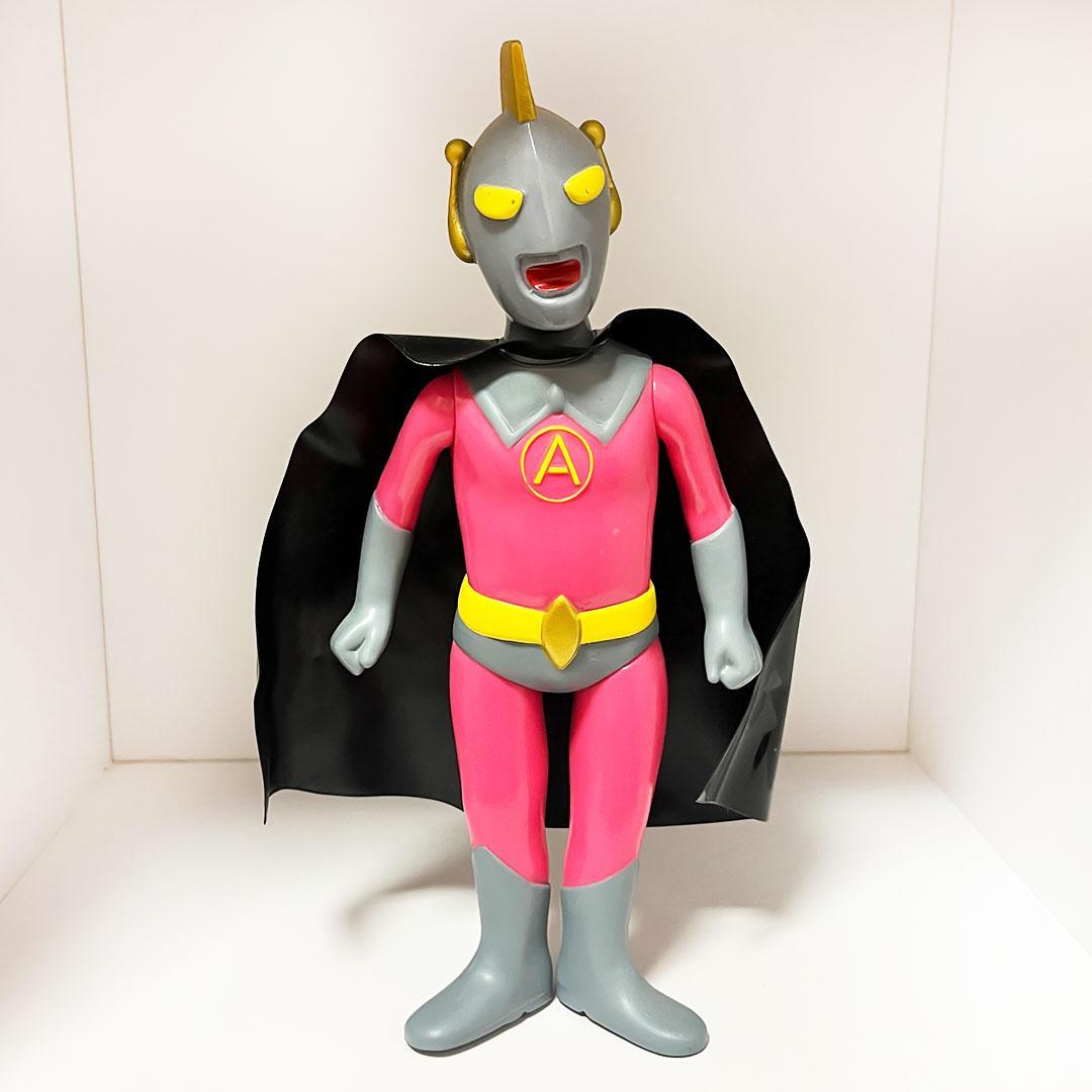 【貴重】マルサン ウルトラエース ソフビ 復刻版 怪獣新聞