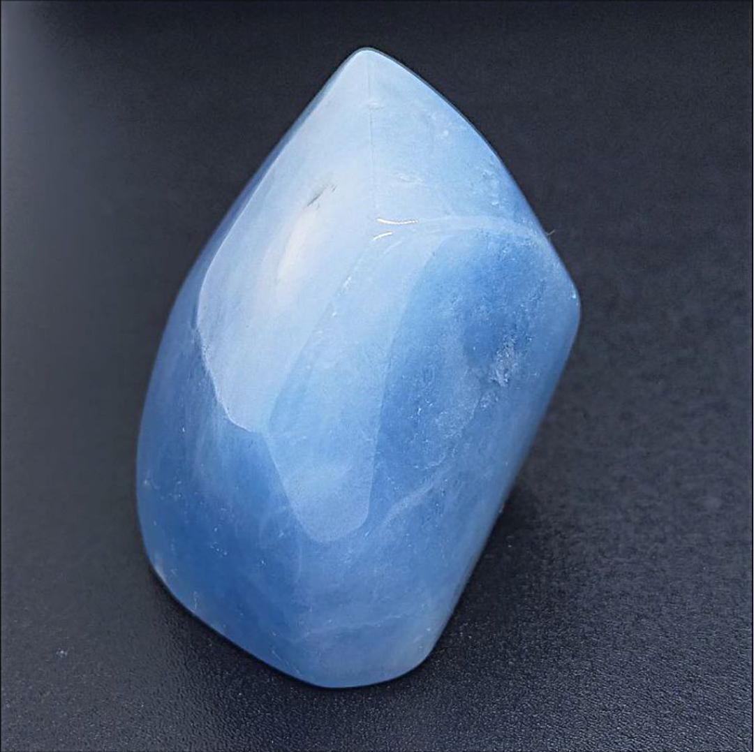 【モザンビーク産】夏空アクアマリンのタンブル②