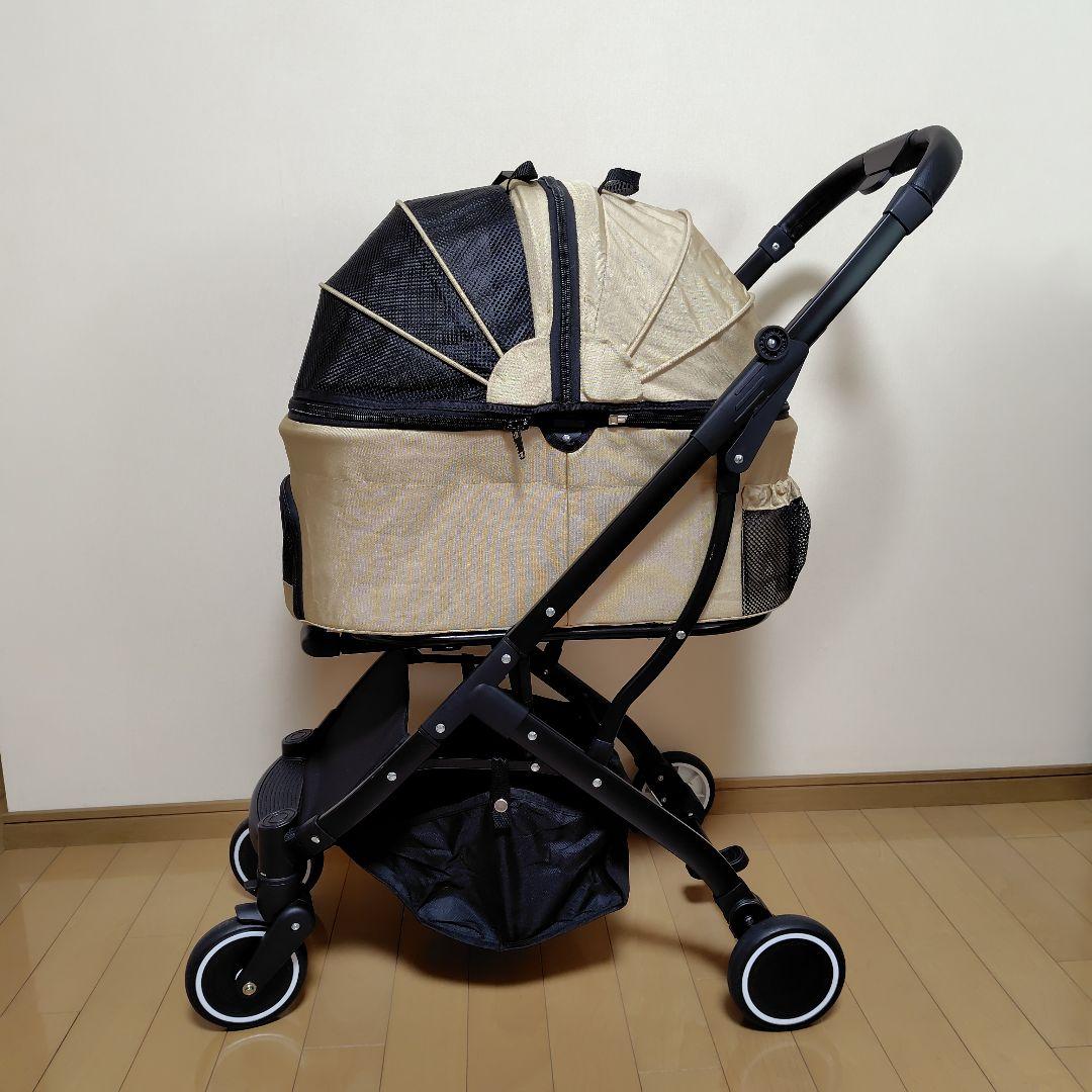 ペットカート タンスのゲン 分離式 3WAY 4輪サスペンション フルオープン