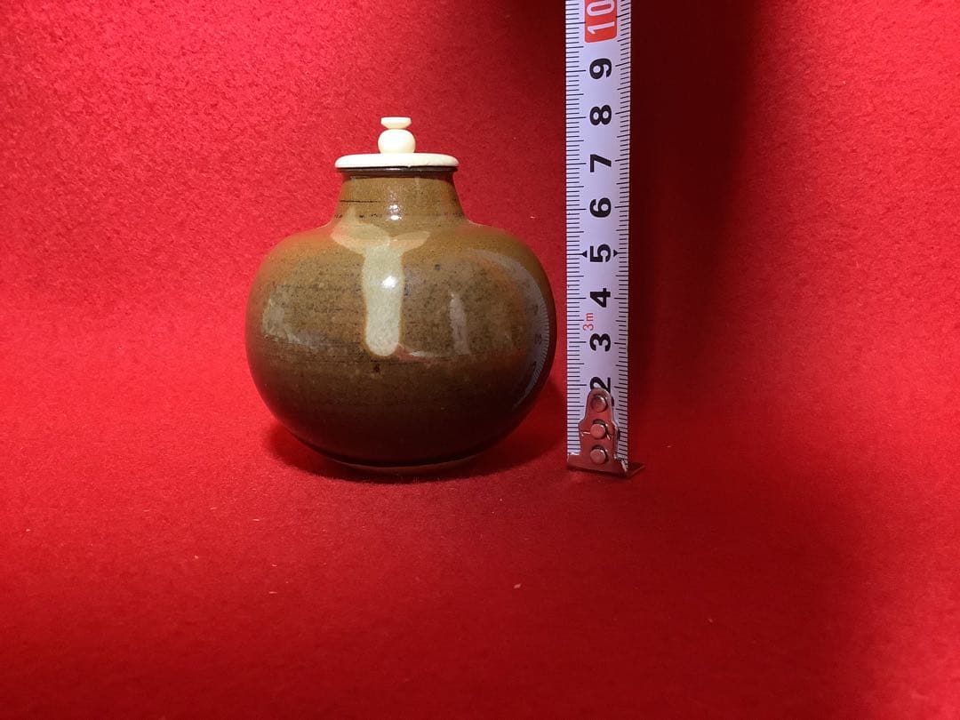 高取文琳茶入　八仙造　【中古美品】