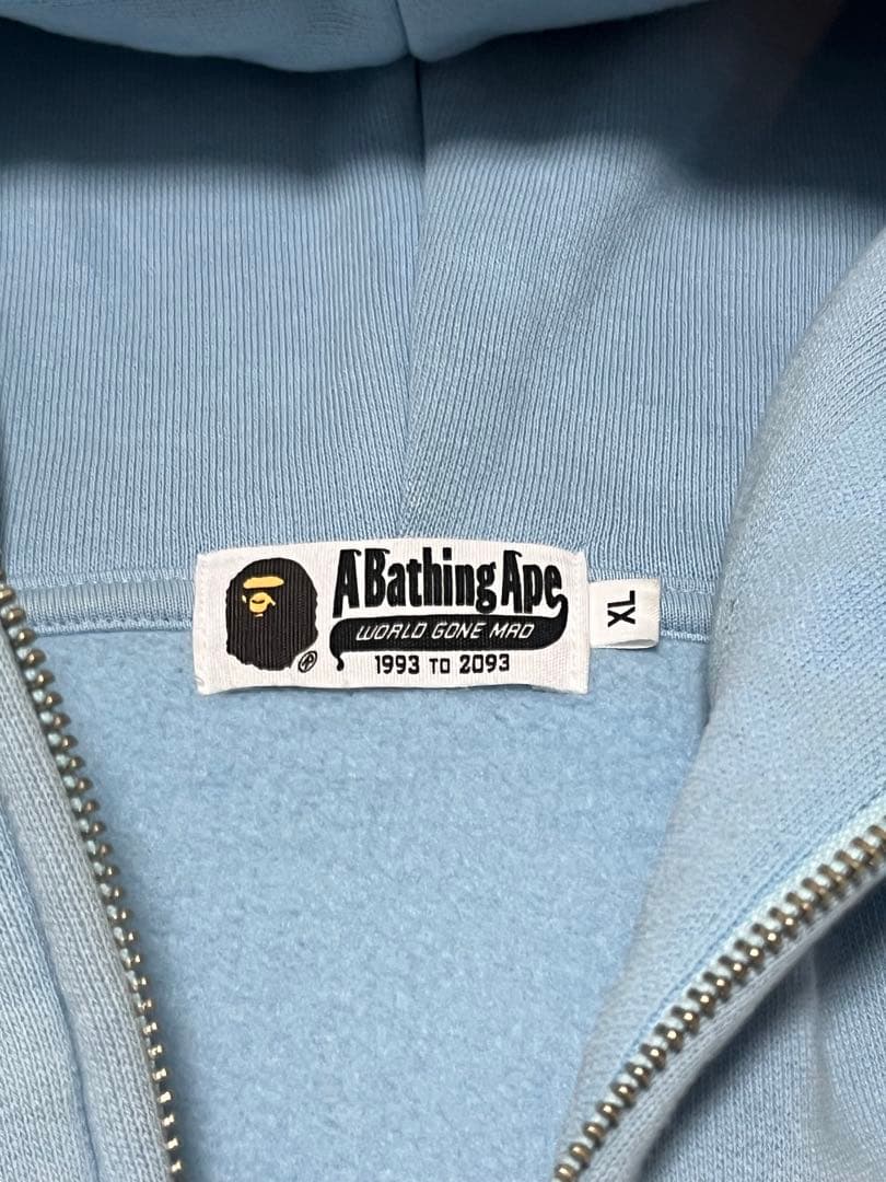 A Bathing Ape ライトブルー パーカー XL