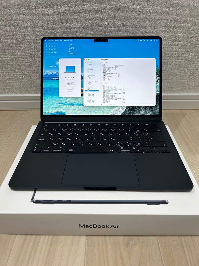 M3 MacBook Air 8GB 256GB 2024 バッテリー100%