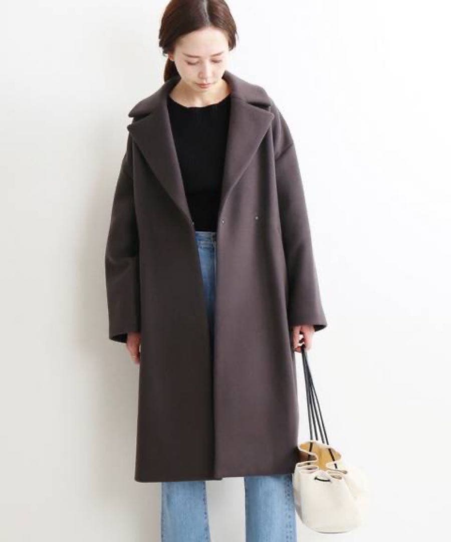 美品 イエナ IENA MANTECO オーバーチェスターコート グレー 34