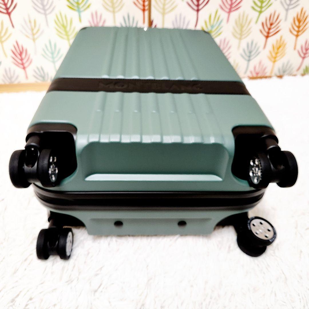 【新品】MONTBLANC キャリーケース 34L グリーン 機内持込み可能4輪