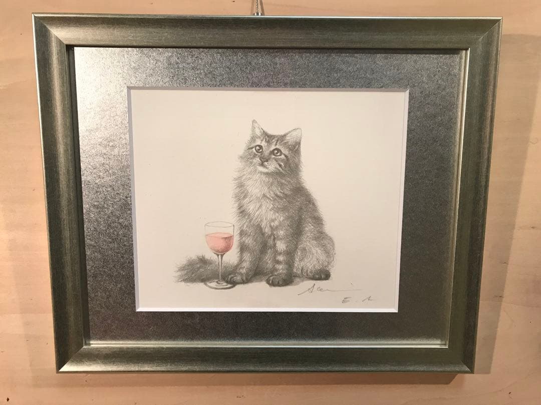 八代亜紀「あなたに乾杯」リトグラフ　直筆サイン・エディション・作品証明シール有り