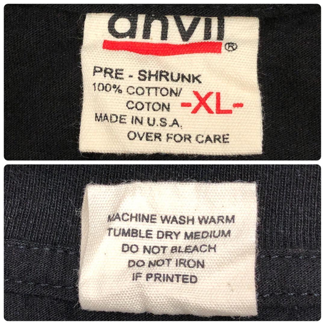 ANVIL NIRVANA SMILE スマイル Tシャツ ブラック XL