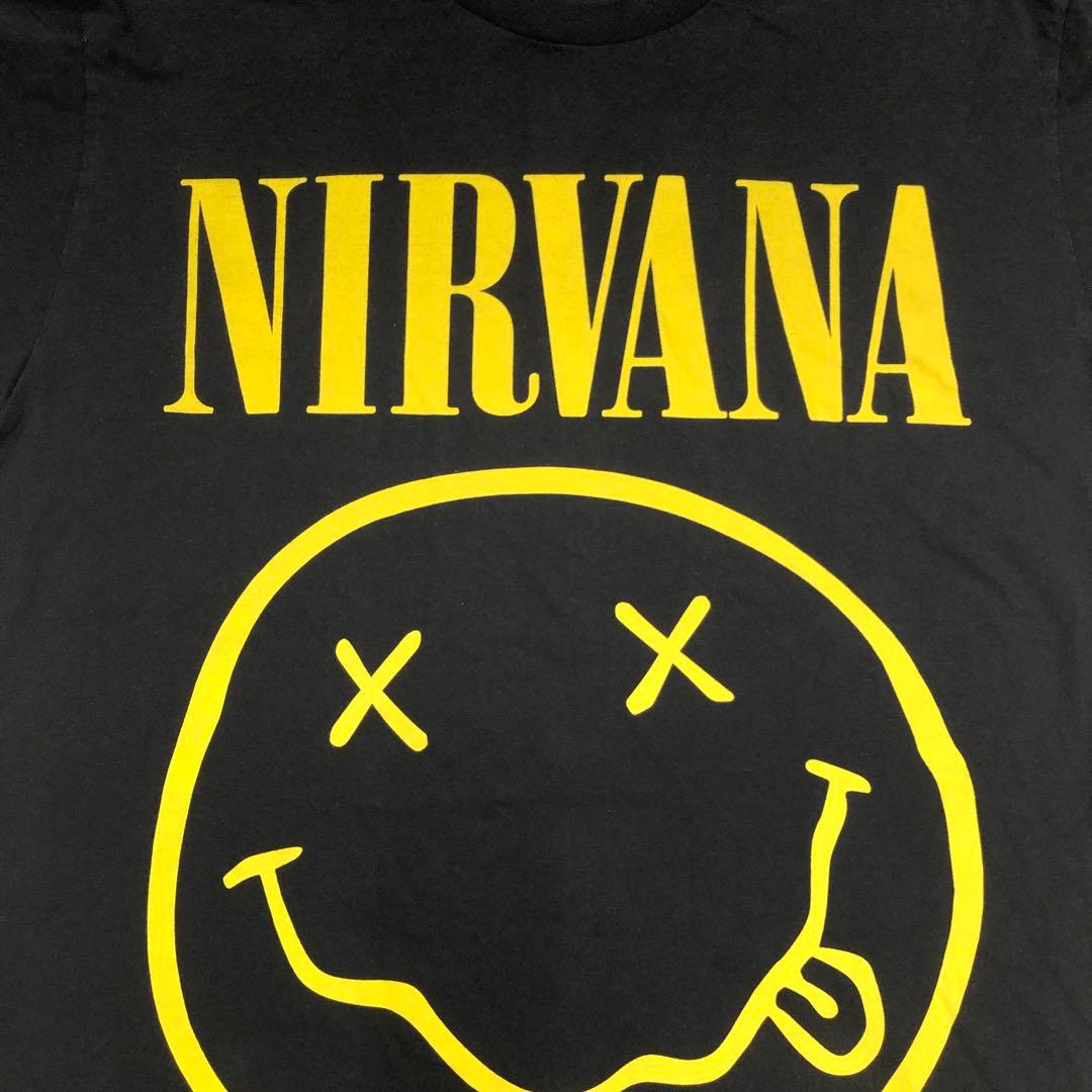 ANVIL NIRVANA SMILE スマイル Tシャツ ブラック XL