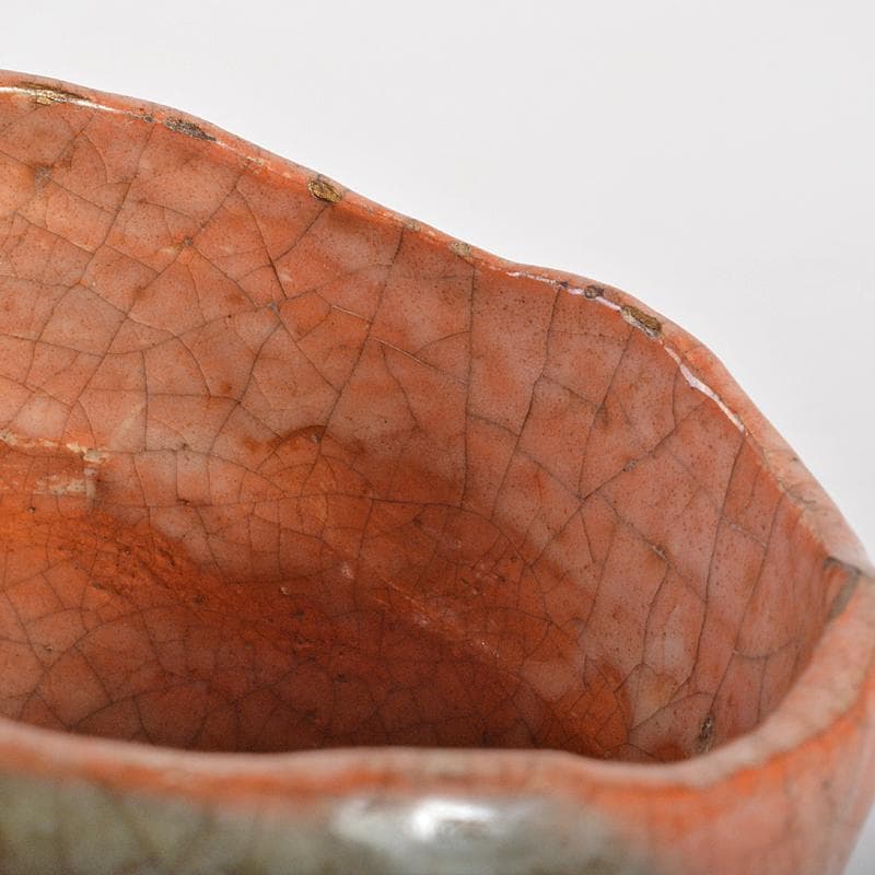 茶道具　楽吉左衛門　赤筒楽茶碗　共箱　M　R7086