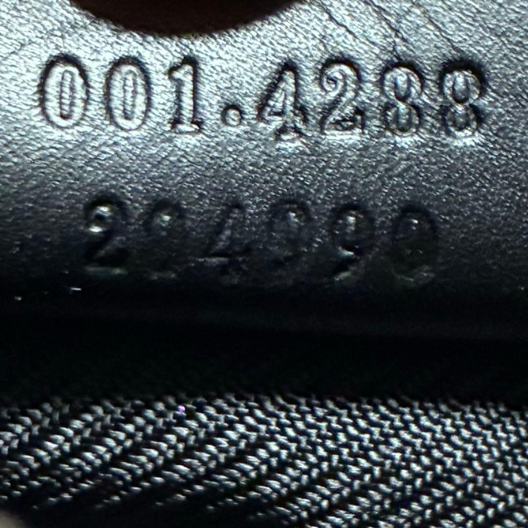 グッチ　ワンショルダーバッグ　ブラック　ggキャンバス　総柄　変形　レザー