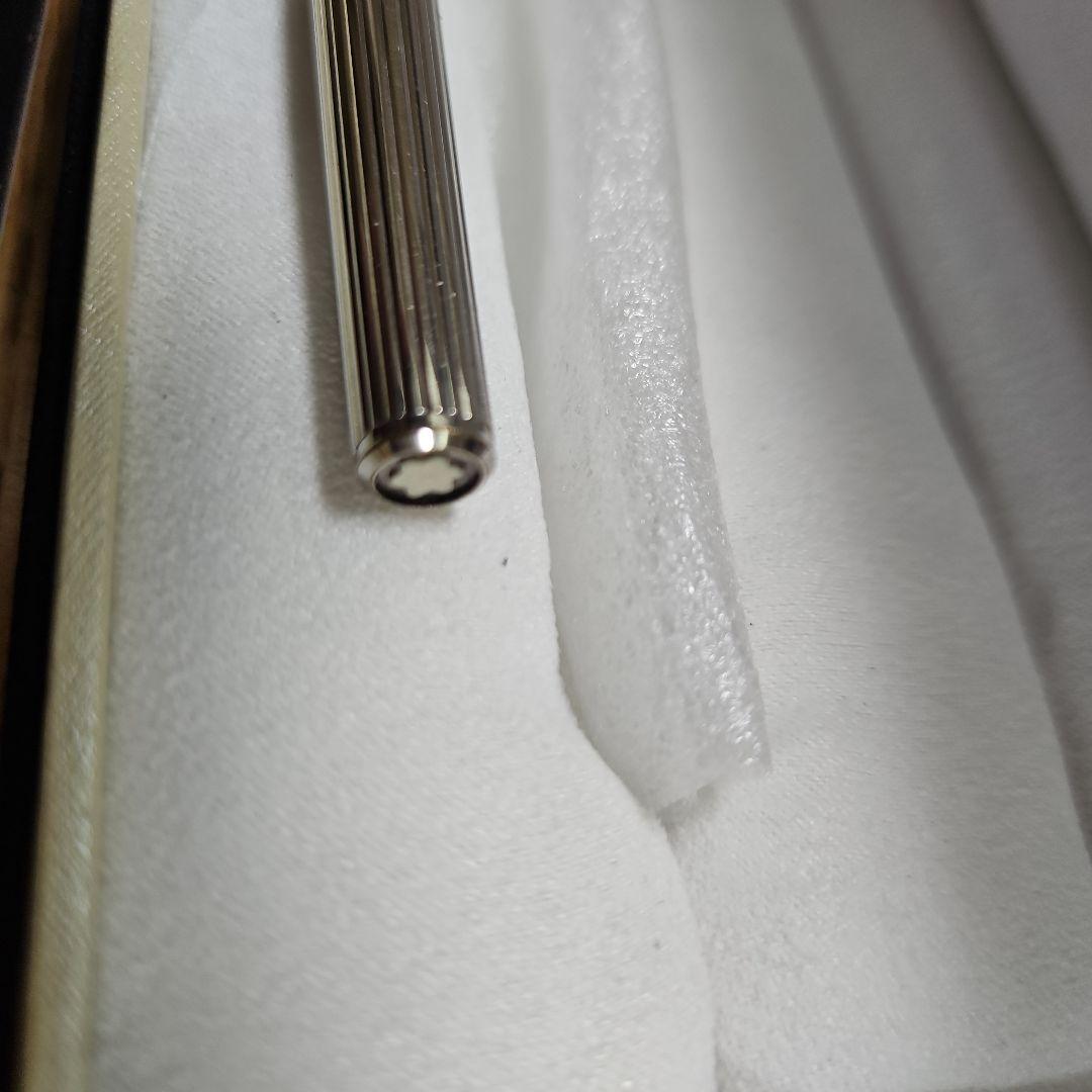 MONTBLANC モンブラン 万年筆 ノブレス プラチナ ストライプCBつき