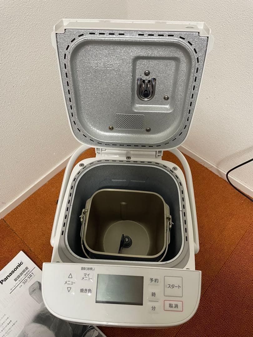 未使用近いパナソニック 20年製 ホームベーカリー1斤タイプ 20オートメニュー