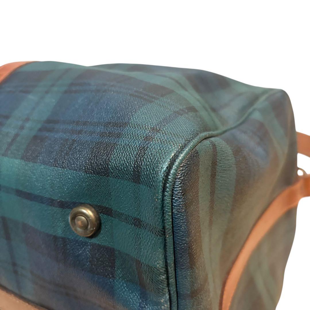 美品 ポロラルフローレン ボストンバッグ 2way チェック PVC 大容量