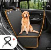 後部座席防水ドライブシート＆シートベルト付きカーシート