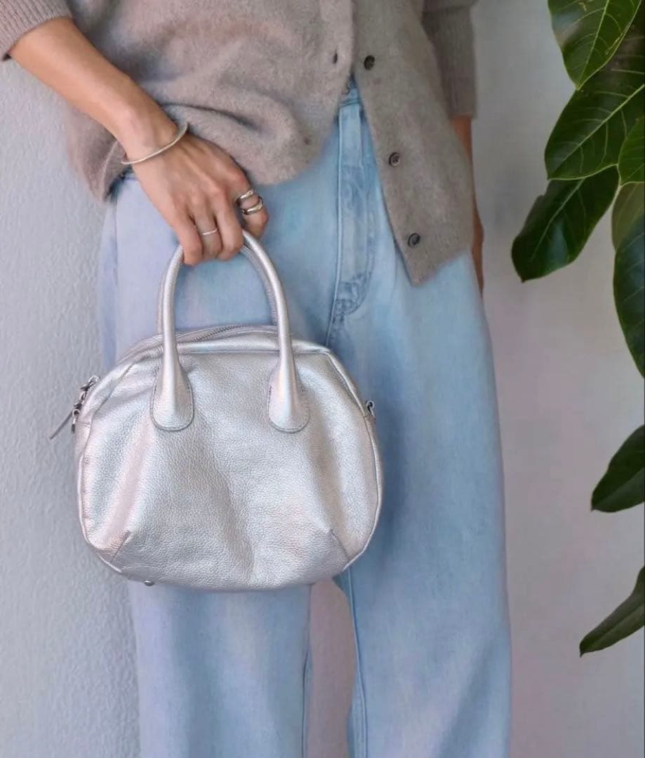 値下げ　ビアズリー ラウンドミニボストン