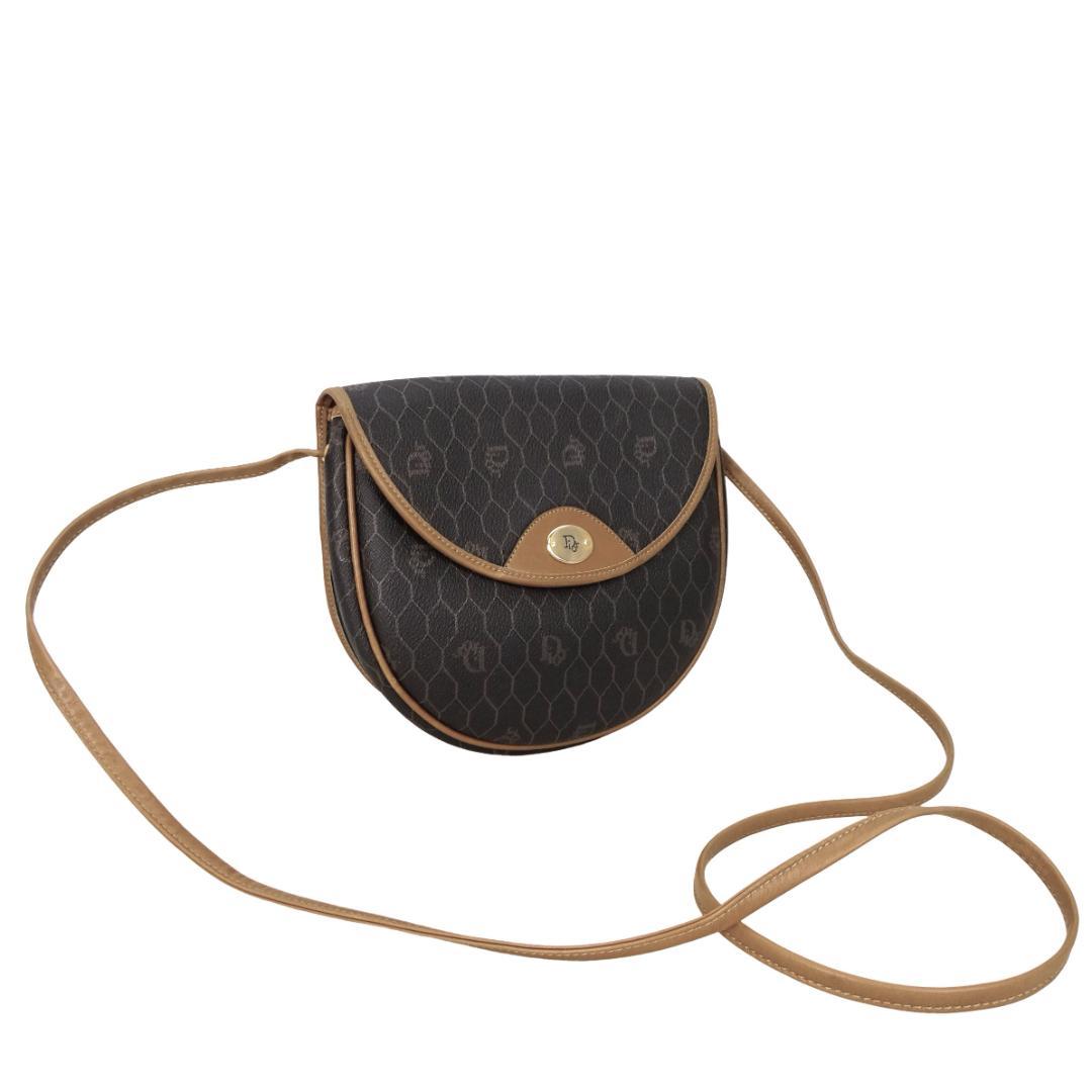 本物 良品 ■クリスチャンディオール■ハニカム 斜めがけショルダーバッグ