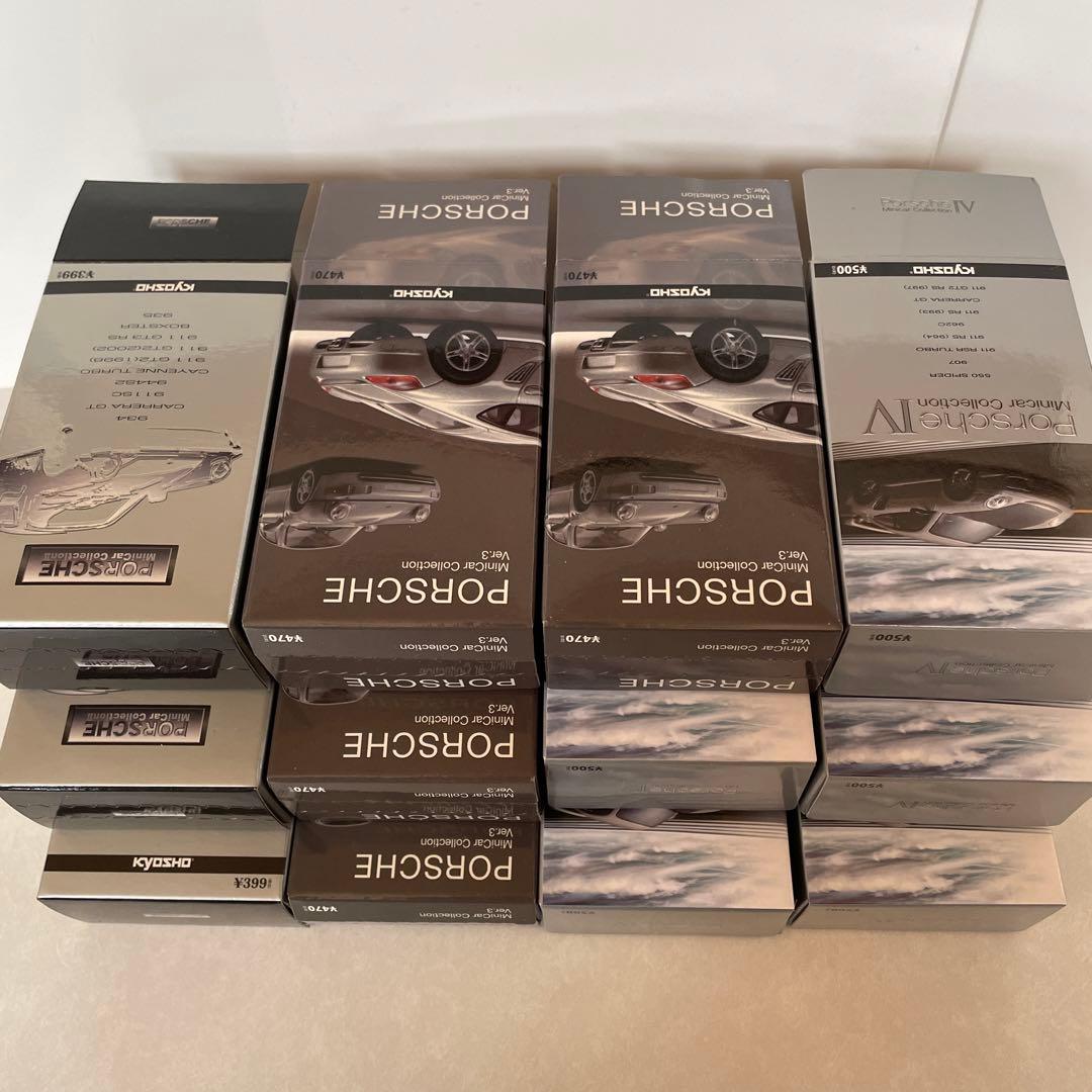 京商 1/64 ポルシェ 12台 (911GT3，カイエン，ケイマン等)