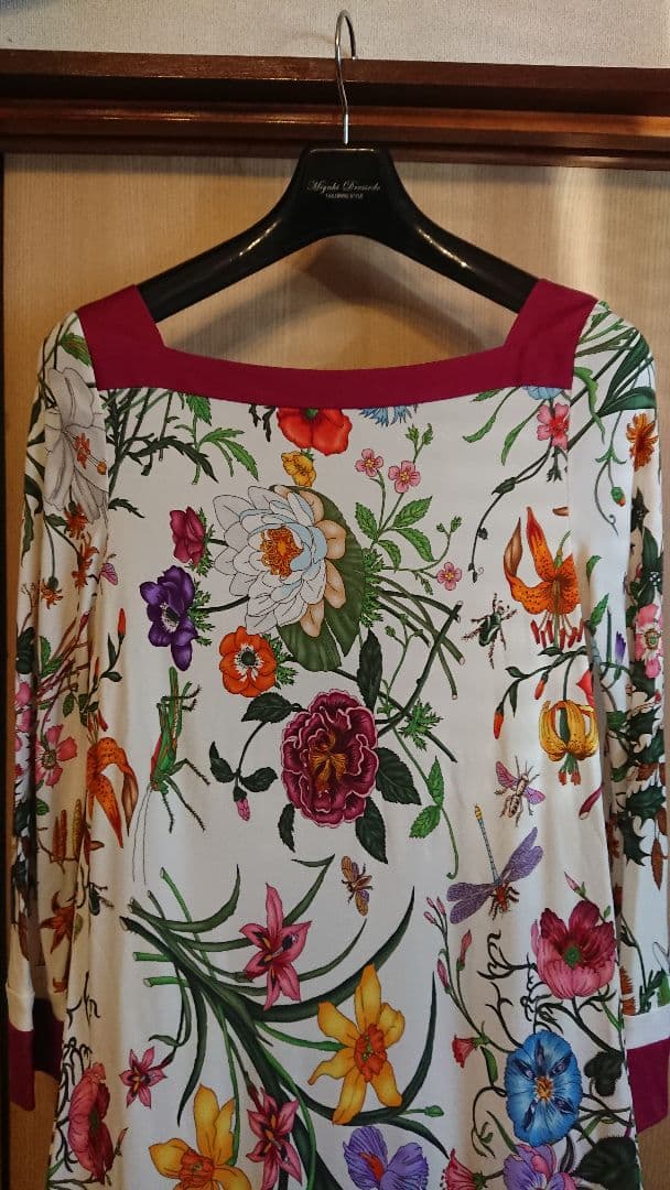 【タグ付き未使用】GUCCI グッチ 花柄レーヨンワンピース フローラ 総柄