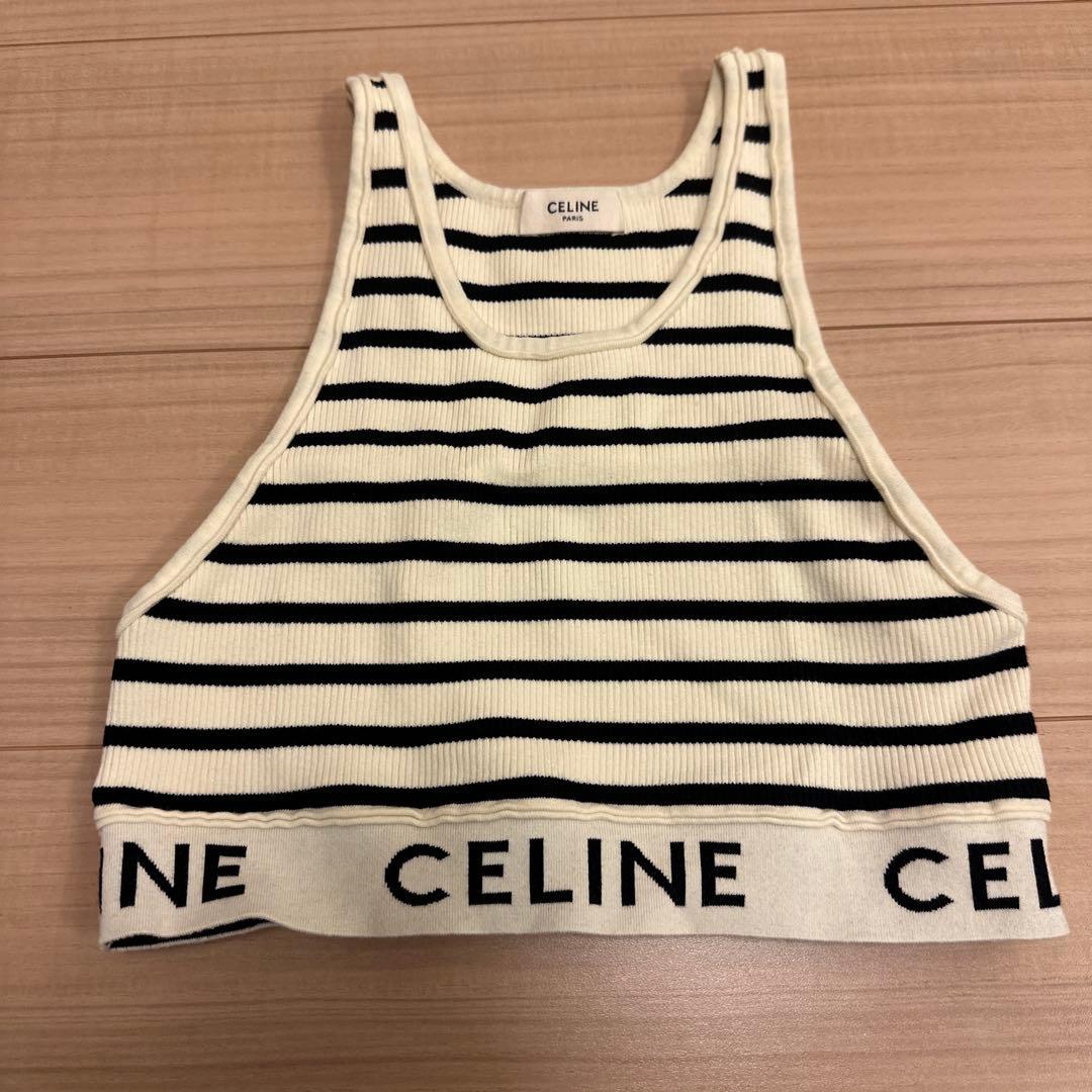 CELINE ストライプ タンクトップ Mサイズ