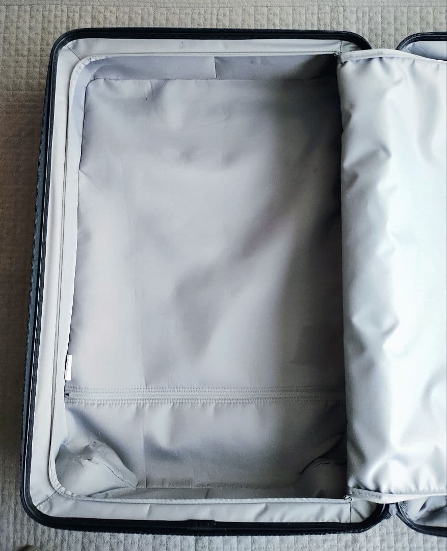 無印良品 バーを自由に調節できる ハードキャリーケース(105L)ネイビー