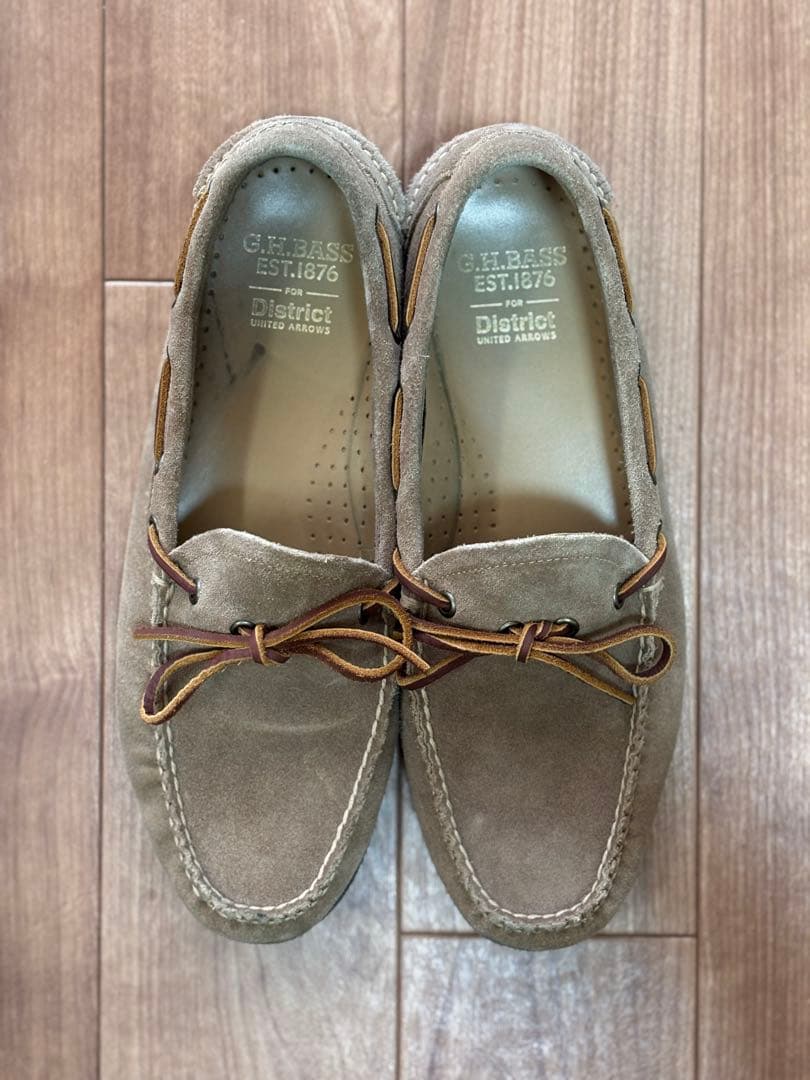G.H.BASS for District スエード キャンプモックシューズ