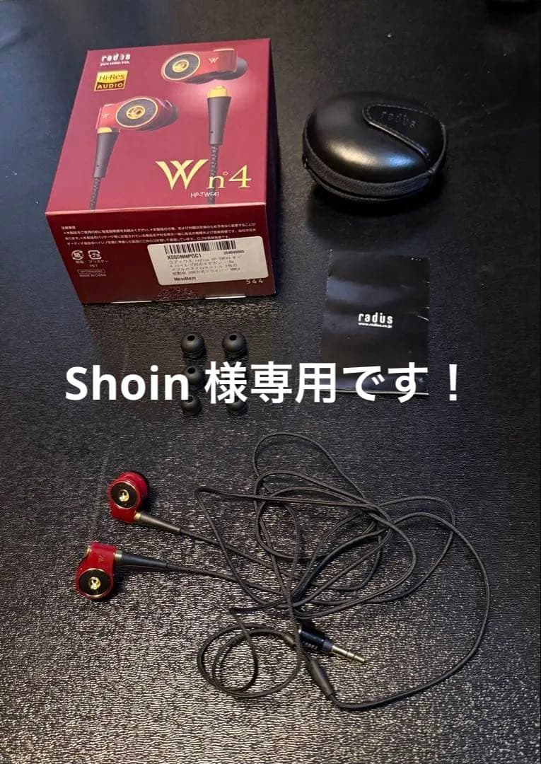 【美品です】ラディウスHP-TWF41イヤホン