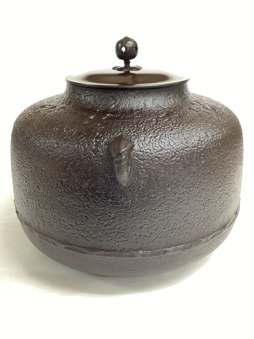 茶道具 新品 有美釜 炉用 阿弥陀堂 釜 化粧箱入