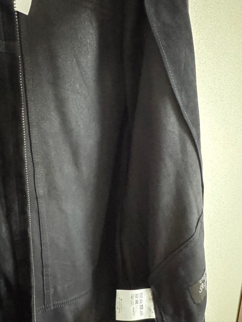 紙タグ付き美品！ COMOLI シープスエードジップショートジャケット