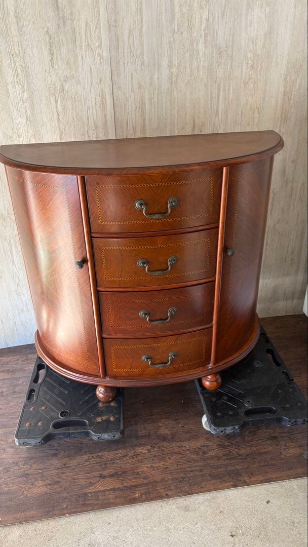 美品　高級　チェスト　西洋　アンティーク　家具　半円形