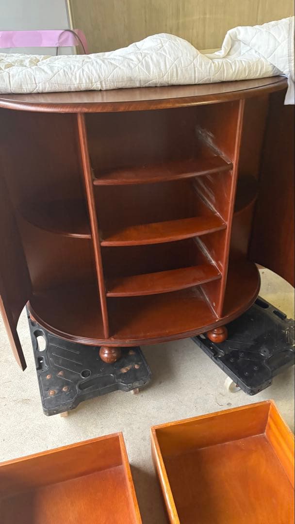 美品　高級　チェスト　西洋　アンティーク　家具　半円形