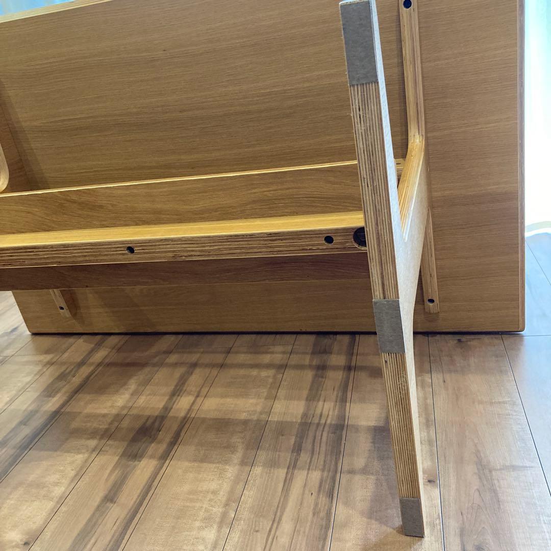 無印　【リビングでもダイニングでもつかえるテーブル ・4】130✖️80 オーク材