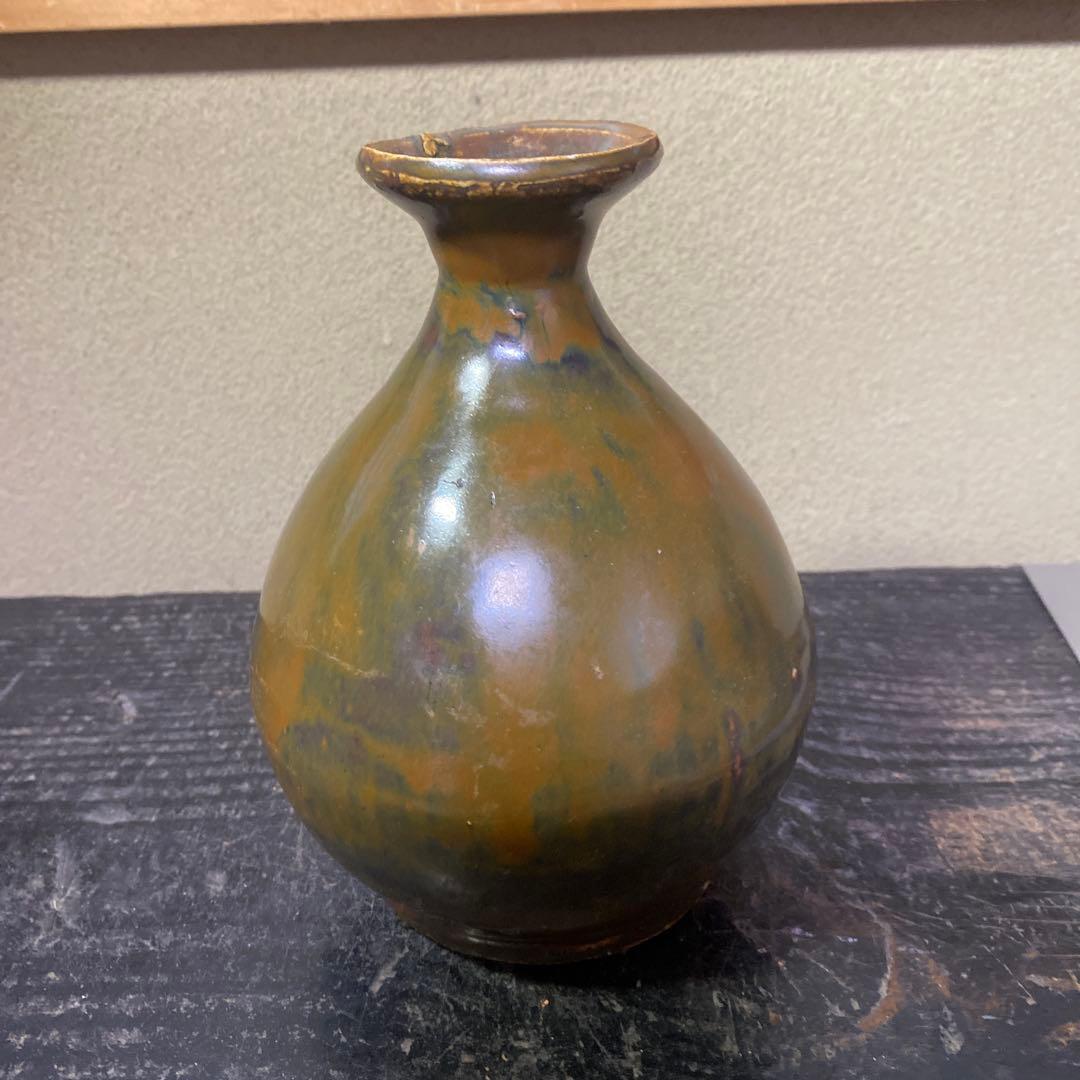 中国　古玩　河南天目徳利