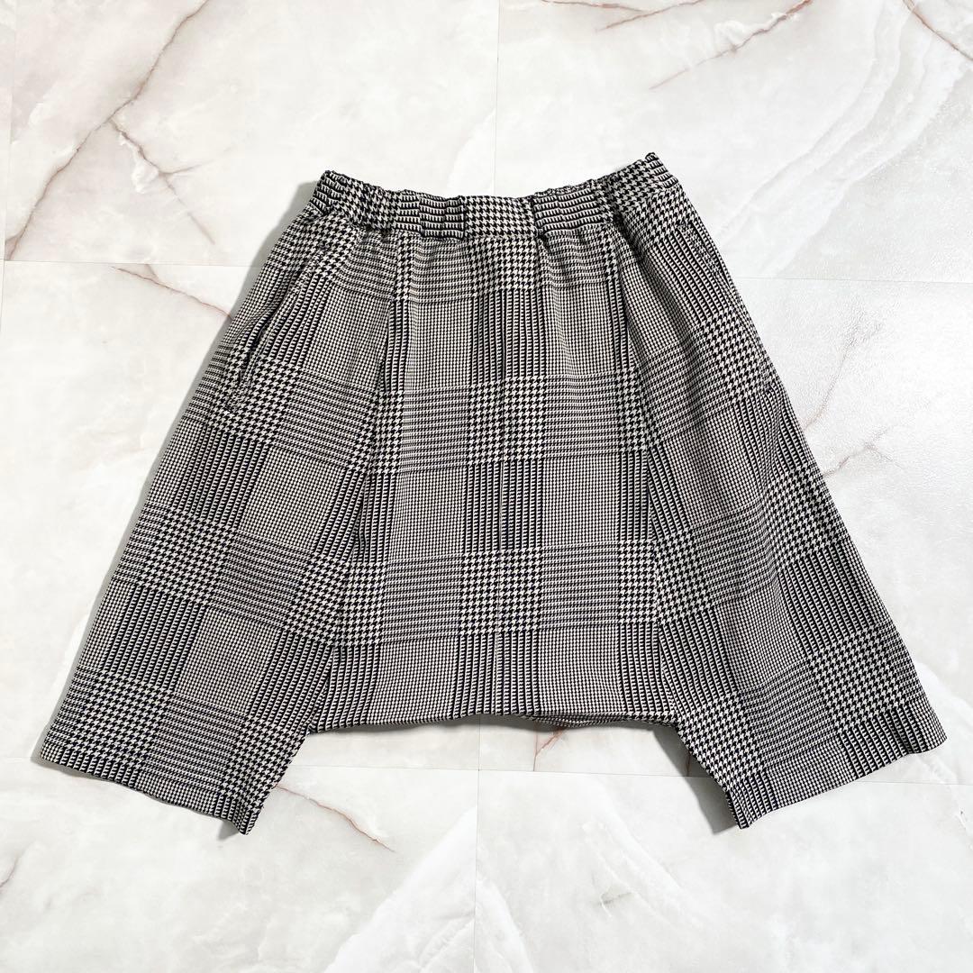 A16631 美品 コムデギャルソンコムデギャルソン　千鳥 ハーフサルエルパンツ