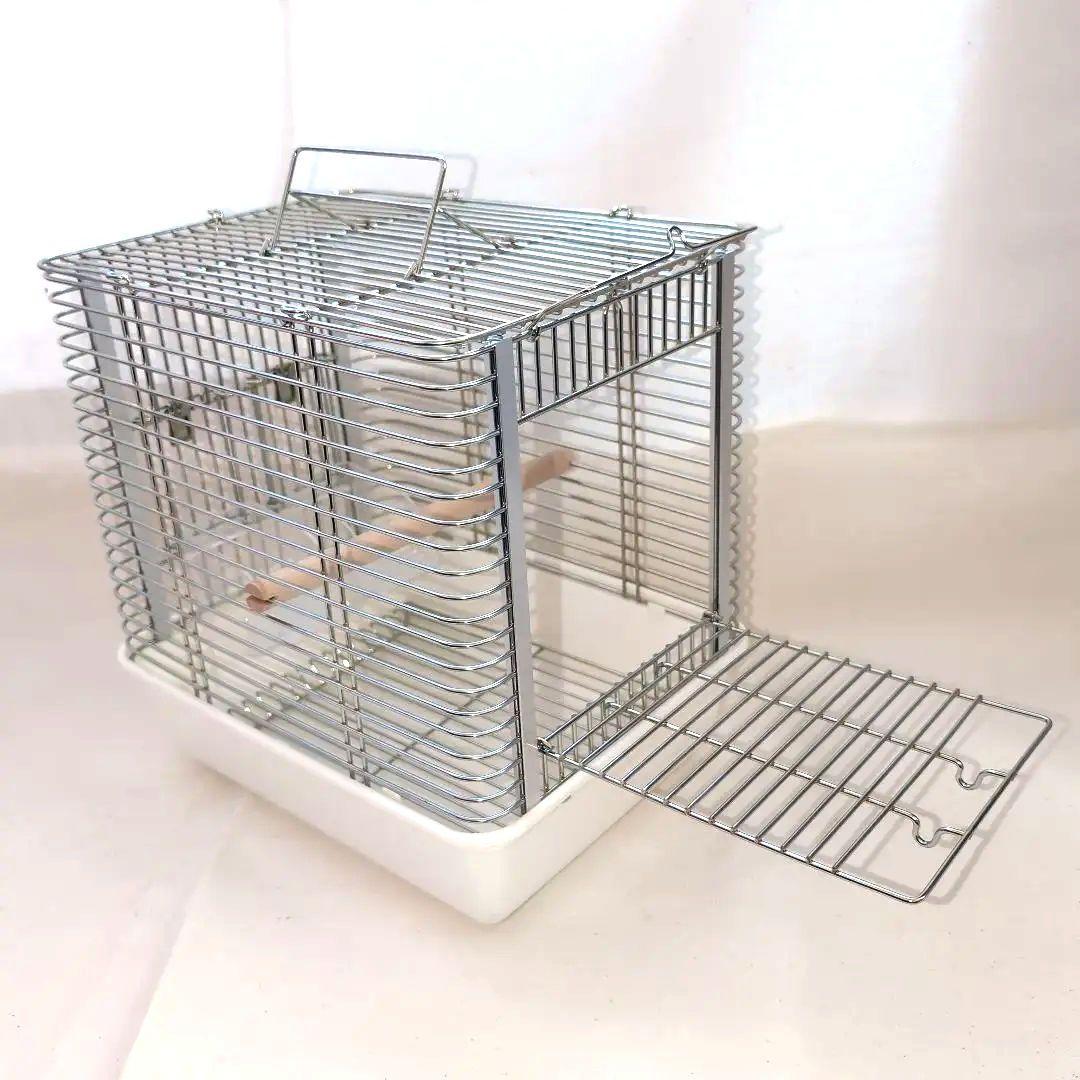 新品未使用　ホウエイHOEIステンレス製鳥かご　白