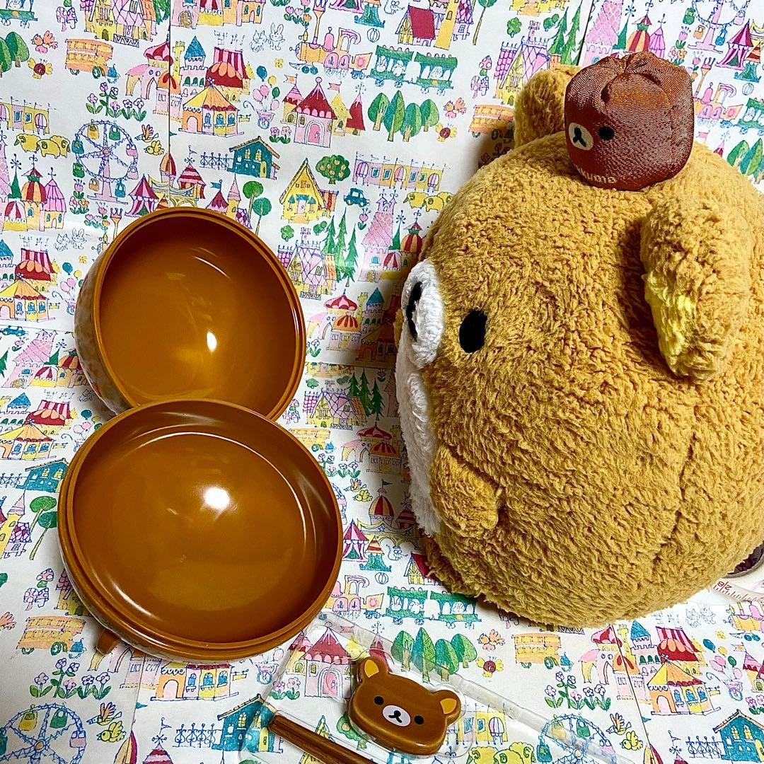 リラックマ まとめ売り リラックマ茶屋団子ぬいぐるみ お重箱 お箸 保冷バッグ他