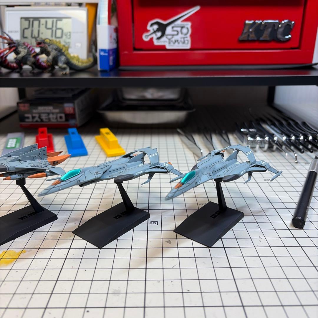 宇宙戦艦ヤマト プラモデル コスモタイガーⅡ コスモパイソン完成品